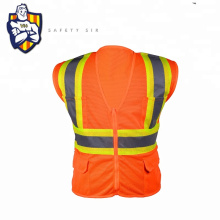 Custom 100% Polyester Mesh wholesale china high visibility motorcycle running Traffic security guard reflective safety vest